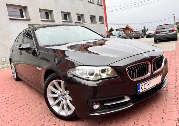 BMW Seria 5 cena 72900 przebieg: 198339, rok produkcji 2015 z Międzylesie małe 631